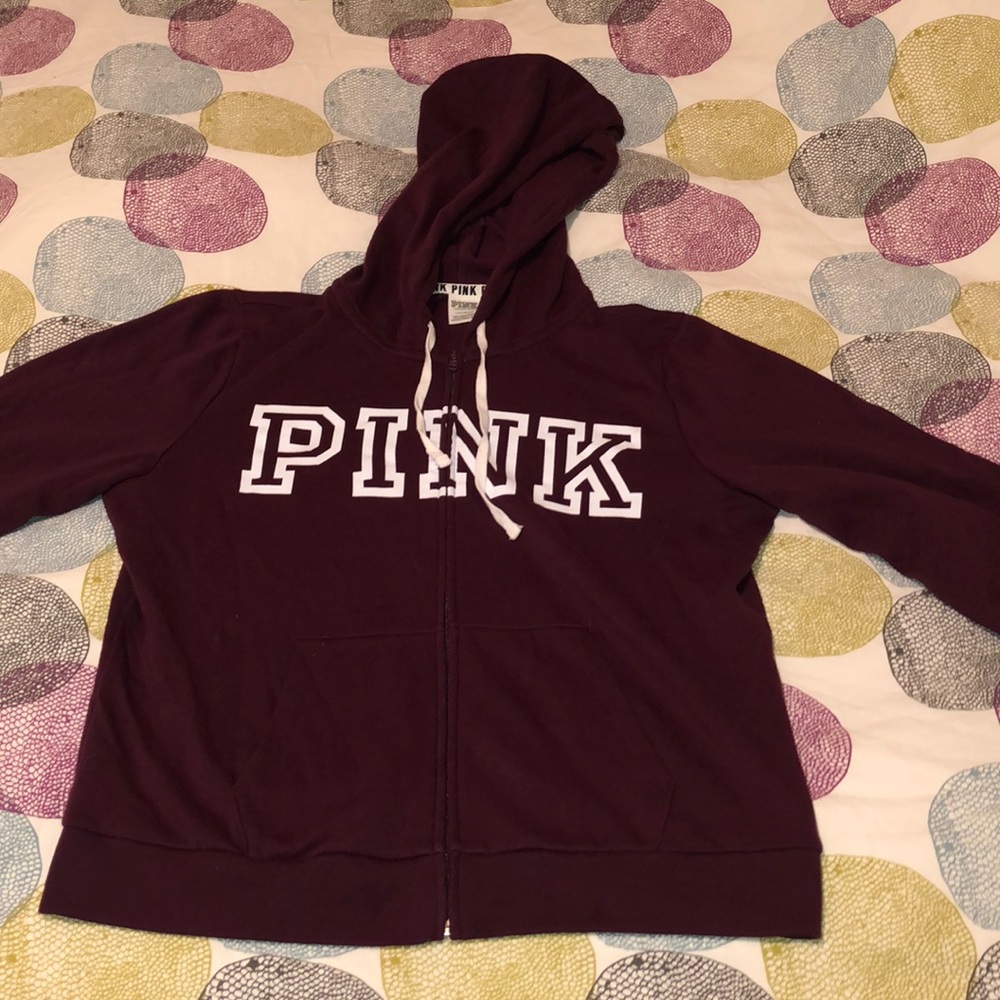 PINK zip up hoodie